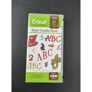 Cricut Type Candy Font Art Cartridge for All Cricut Machines 700 Images Case